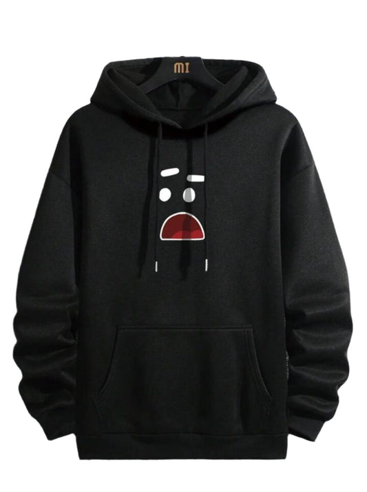 Men's Fleece Printed Hoodie