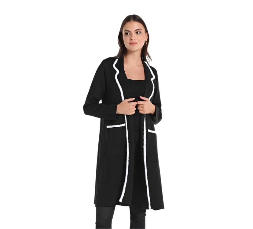 Women's Premium Winter Fleece Plain Lapel Coat