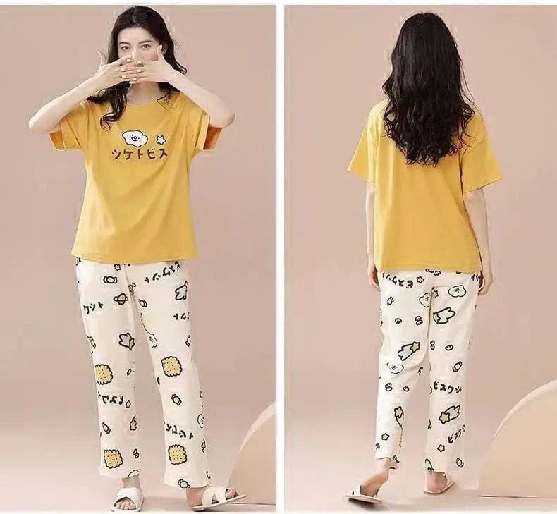 Women's Comfortable Printed Night Suit