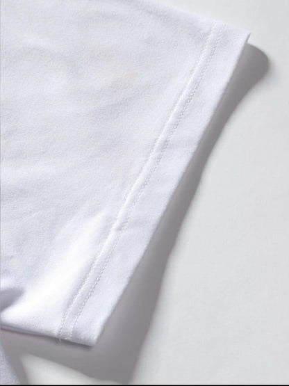 Men's White Polyester Plain T-Shirt