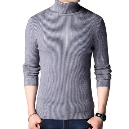 Men's Ribbed Plain Highneck