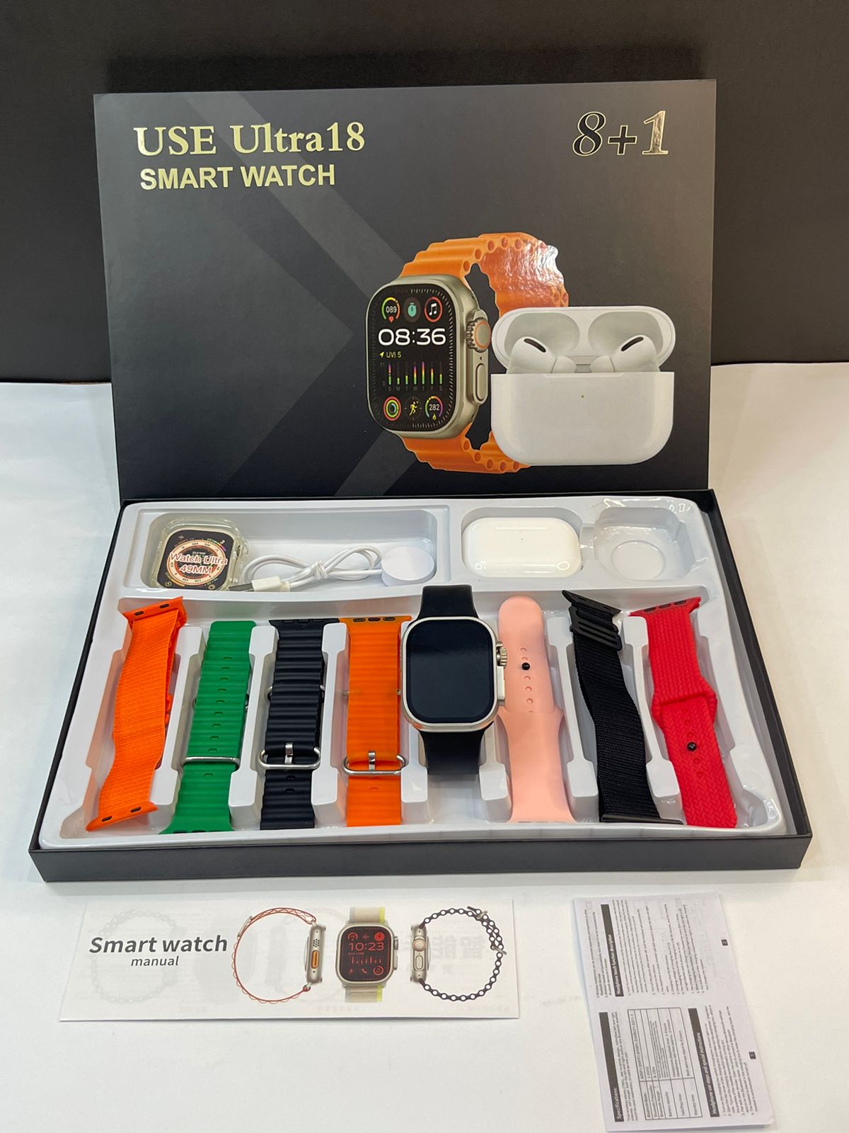 Ultra 18 8+1 Smart Watch With Airpods