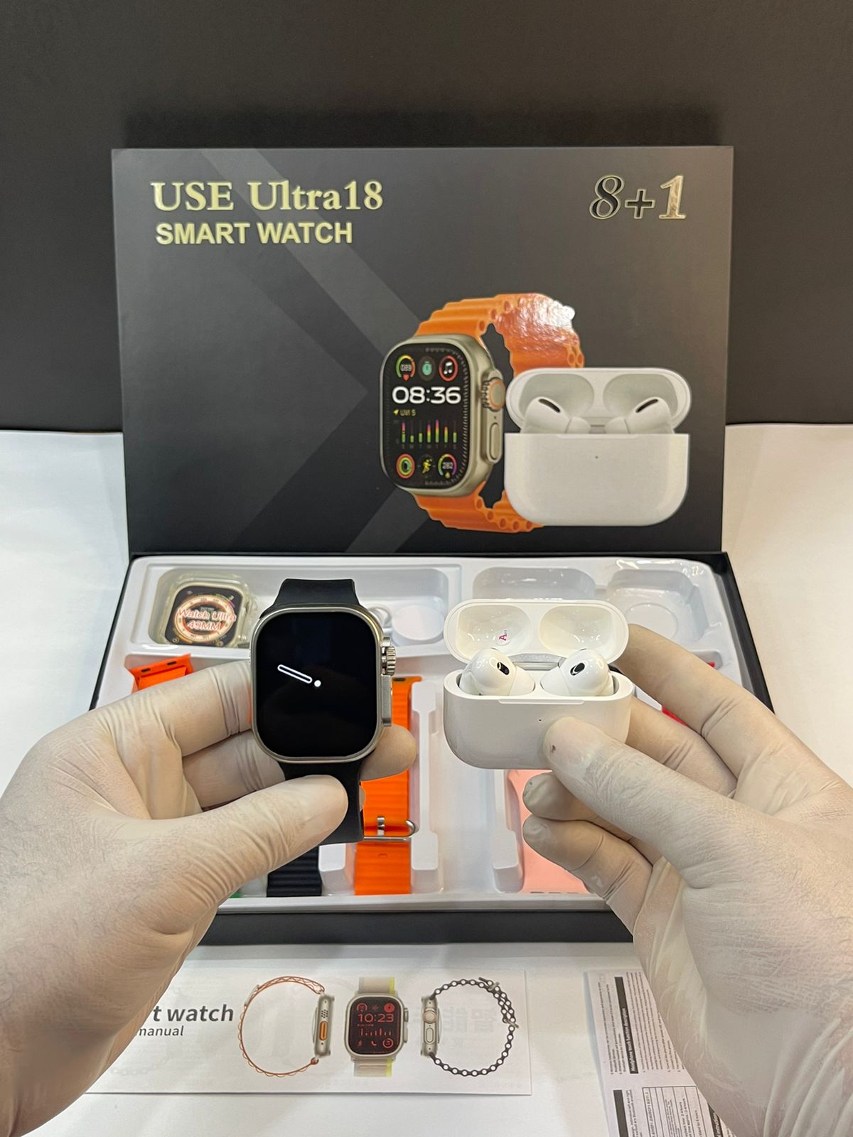 Ultra 18 8+1 Smart Watch With Airpods