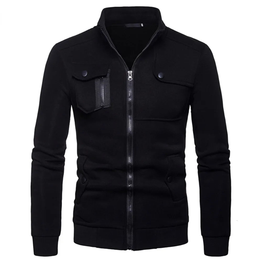 Stylish Zipper Pocket Style Jacket For Men