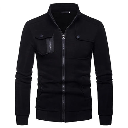 Stylish Zipper Pocket Style Jacket For Men