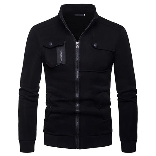 Stylish Zipper Pocket Style Jacket For Men